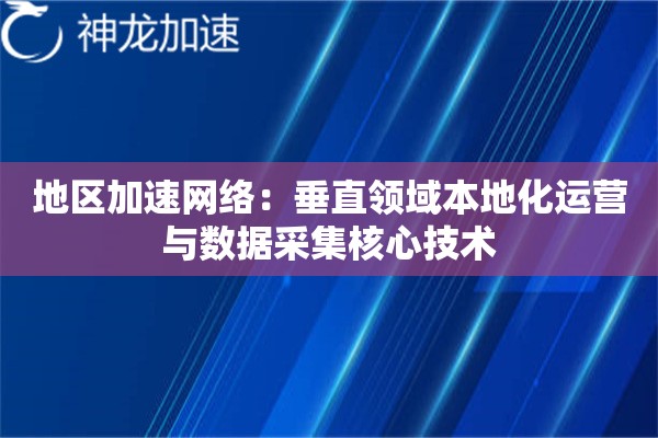地区加速网络:垂直领域本地化运营与数据采集核心技术 地区加速网络:垂直领域本地化运营与数据采集核心技术