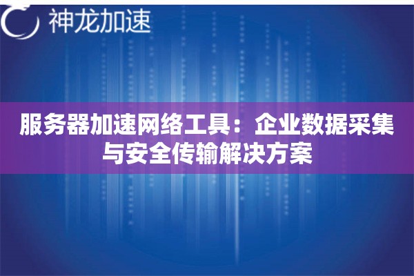 服务器加速网络工具:企业数据采集与安全传输解决方案 服务器加速网络工具:企业数据采集与安全传输解决方案