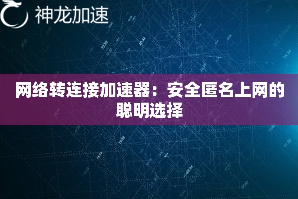 网络转连接加速器:安全匿名上网的聪明选择 网络转连接加速器:安全匿名上网的聪明选择