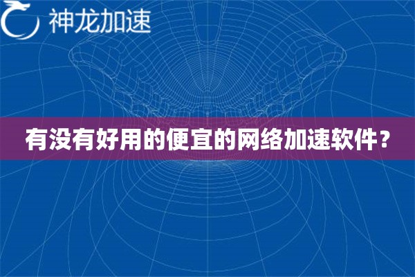 有没有好用的便宜的网络加速软件? 有没有好用的便宜的网络加速软件?