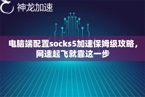 电脑端配置socks5加速保姆级攻略，网速起飞就靠这一步