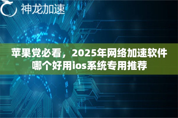 苹果党必看，2025年网络加速软件哪个好用ios系统专用推荐